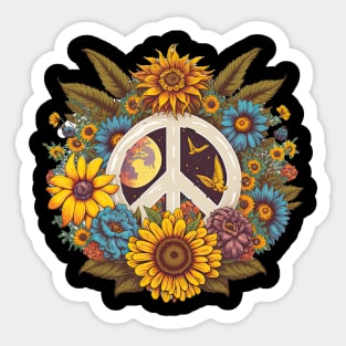 Peace Daisy Sticker